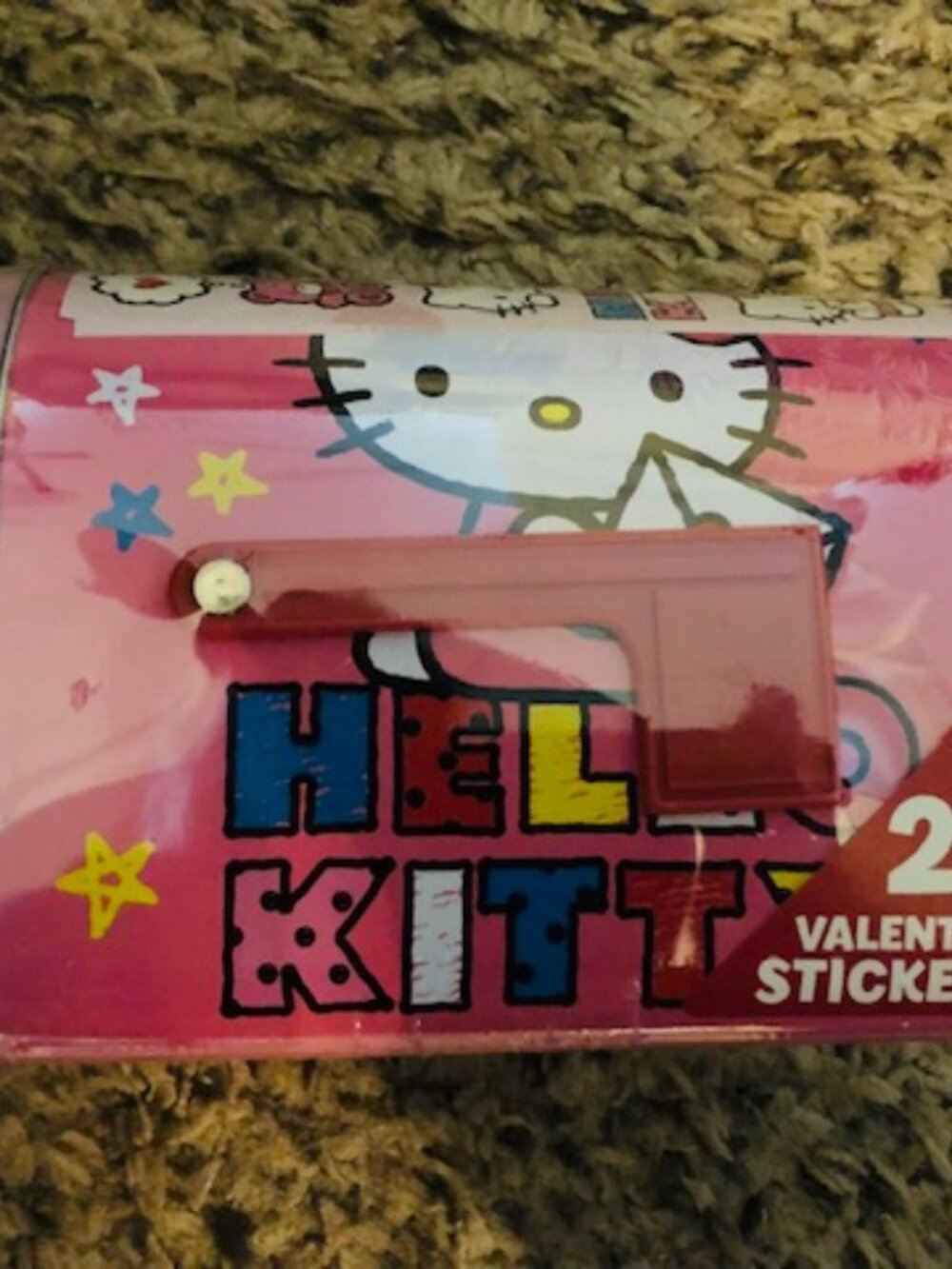 Hello Kitty Tin Mail Box